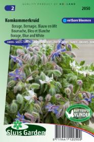 Komkommerkruid, Borage Blauw en wit